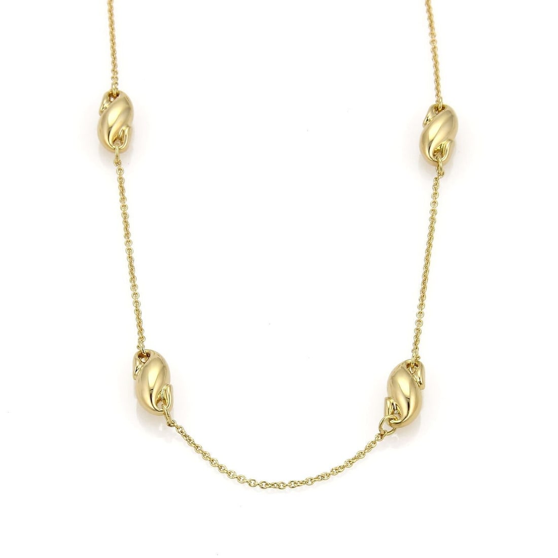 Tiffany Co Elsa Peretti Seahorse 18k Gold Necklace: Tiffany Co Elsa Peretti Seahorse 18k Gold Necklace An authentic Tiffany & Co. Elsa Peretti Seahorse necklace in 18k yellow gold. This fine jewelry piece features a graceful sculptural seahorse motif a