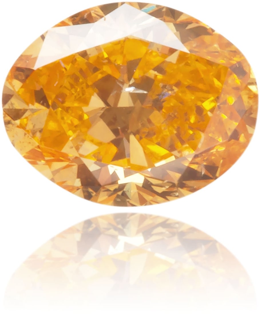 Loose Diamond - OVAL 0.25ct Fancy Vivid Orange SI2: Loose Diamond - OVAL 0.25ct Fancy Vivid Orange SI2 Source: Natural Shape: OVAL Carats: 0.25 Color: Fancy Vivid Orange Certification: GIA Video: