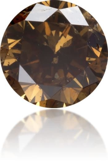 Loose Diamond - ROUND 0.58ct Fancy Deep Brown I2: Loose Diamond - ROUND 0.58ct Fancy Deep Brown I2 Source: Natural Shape: ROUND Carats: 0.58 Color: Fancy Deep Brown Certification: NONE Video: