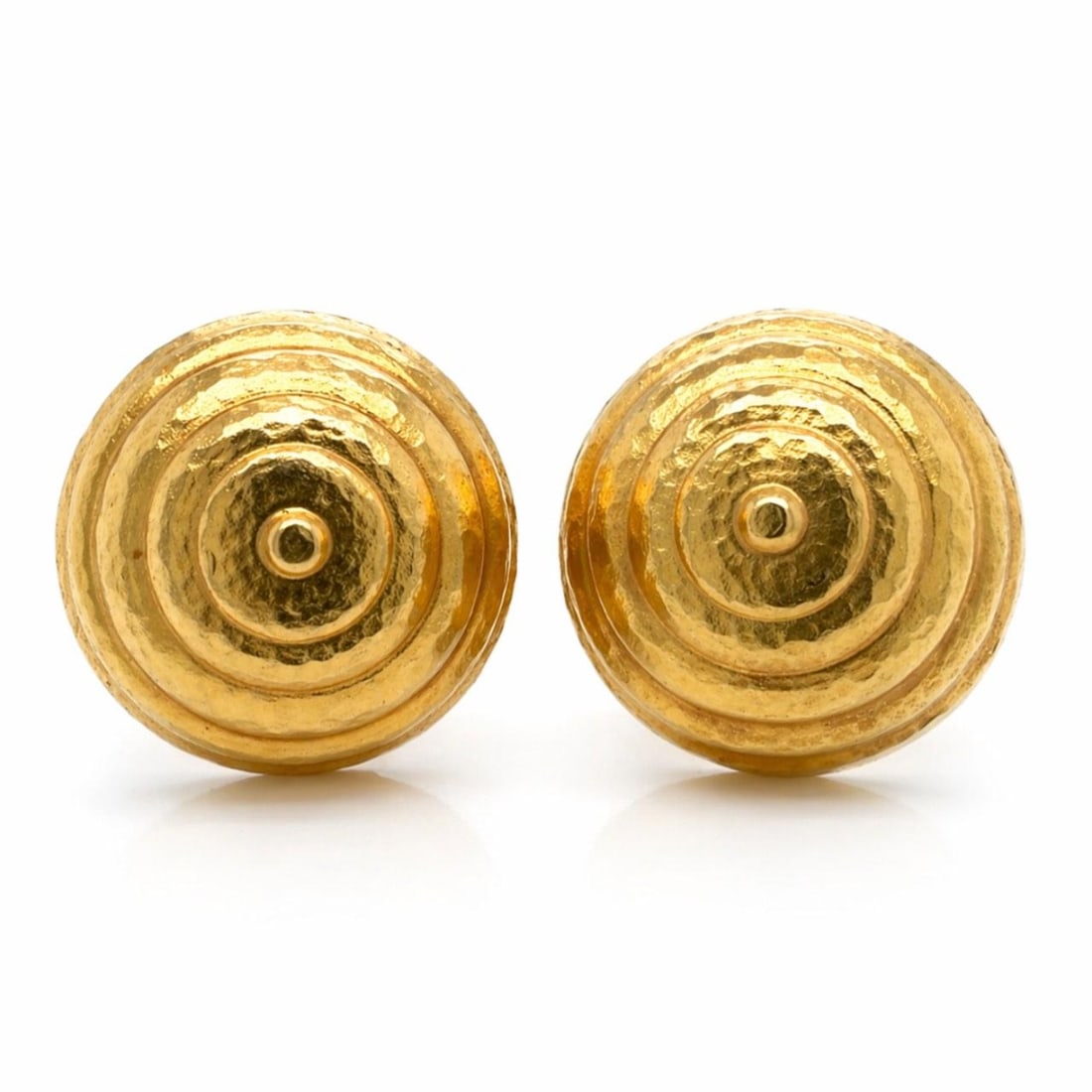 18K Yellow Gold Earrings by Lalaounis 0.75 Inch Length (1 of 4)