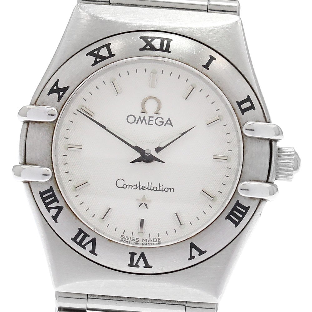 Omega Constellation Mini 1562.30 Quartz Steel Ladies Watch: Omega Constellation Mini 1562.30 Quartz Steel Ladies Watch This OMEGA Constellation Mini Quartz women's wristwatch features a stainless steel case and bracelet with a silver dial. The watch is powered