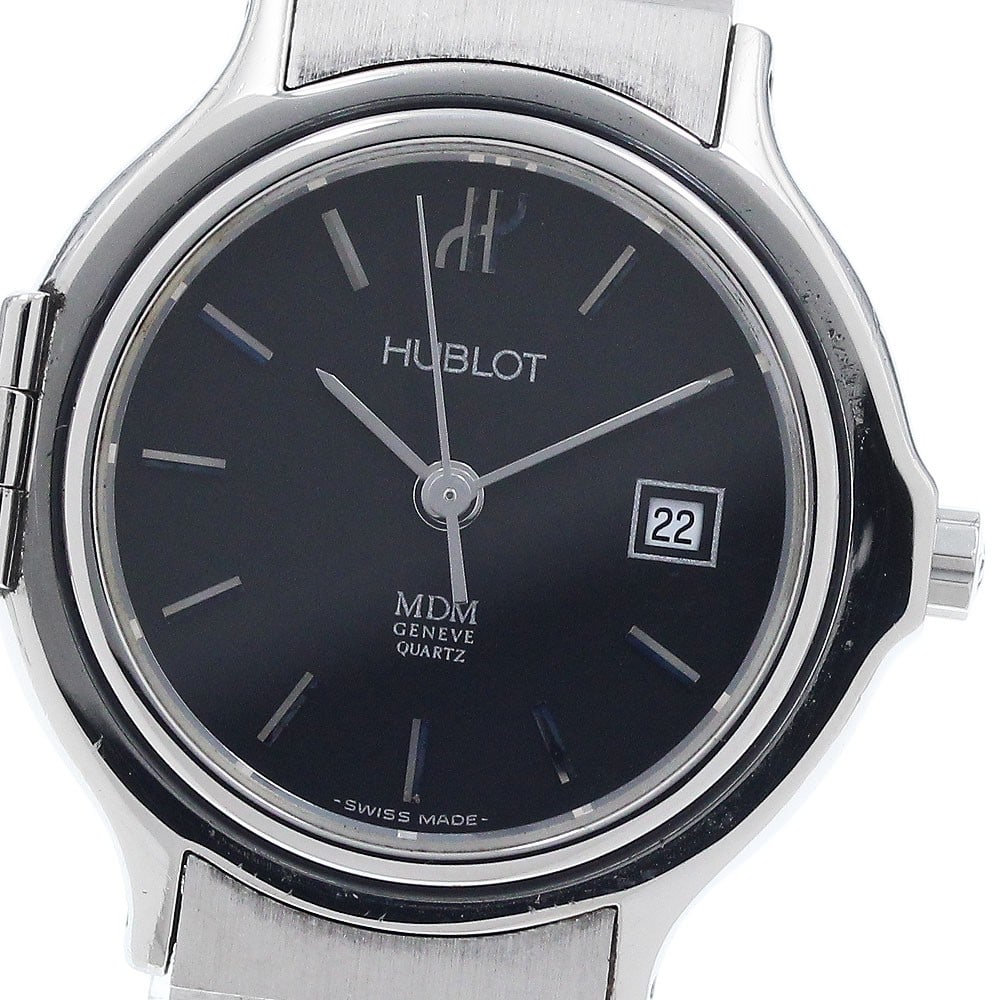 Hublot MDM Classic Hunter Case Date Quartz Wristwatch for Women: Hublot MDM Classic Hunter Case Date Quartz Wristwatch for Women Hublot MDM Classic Hunter Case ladies wristwatch with quartz movement and date function. This pre-owned watch is from Switzerland and is