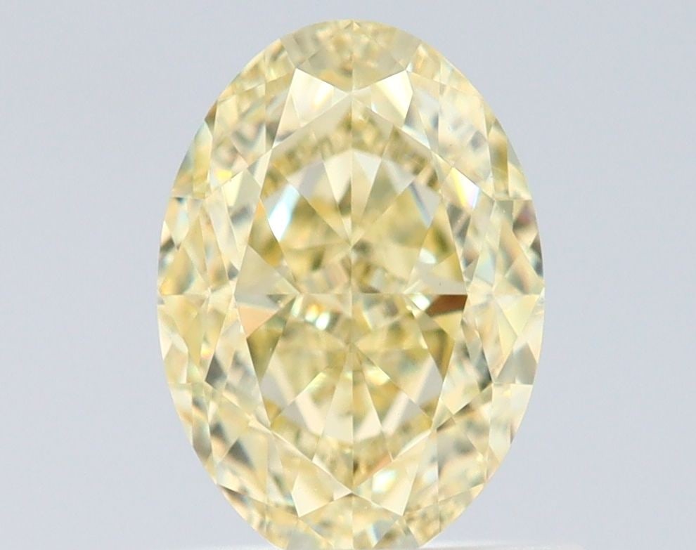 Loose Diamond - OVAL 1.0ct Fancy Light Yellow VS1: Loose Diamond - OVAL 1.0ct Fancy Light Yellow VS1 Source: Natural Shape: OVAL Carats: 1.0 Color: Fancy Light Yellow Certification: GIA Video: