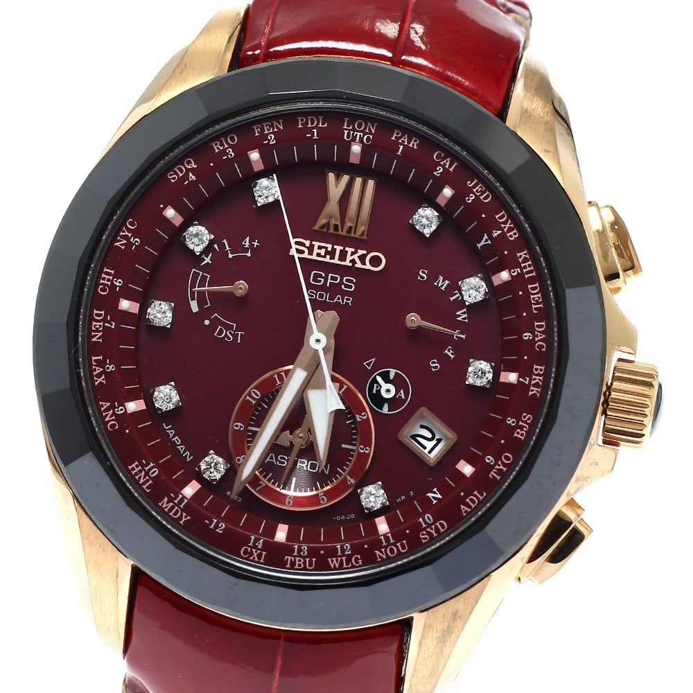 SEIKO Astron SBXB080 8X53-0AM0-2 mens wristwatch limited edition 500 pieces: SEIKO Astron SBXB080 8X53-0AM0-2 mens wristwatch limited edition 500 pieces Limited edition men's wristwatch from SEIKO Astron, identified as model SBXB080/8X53-0AM0-2. This pre-owned watch is a Japan