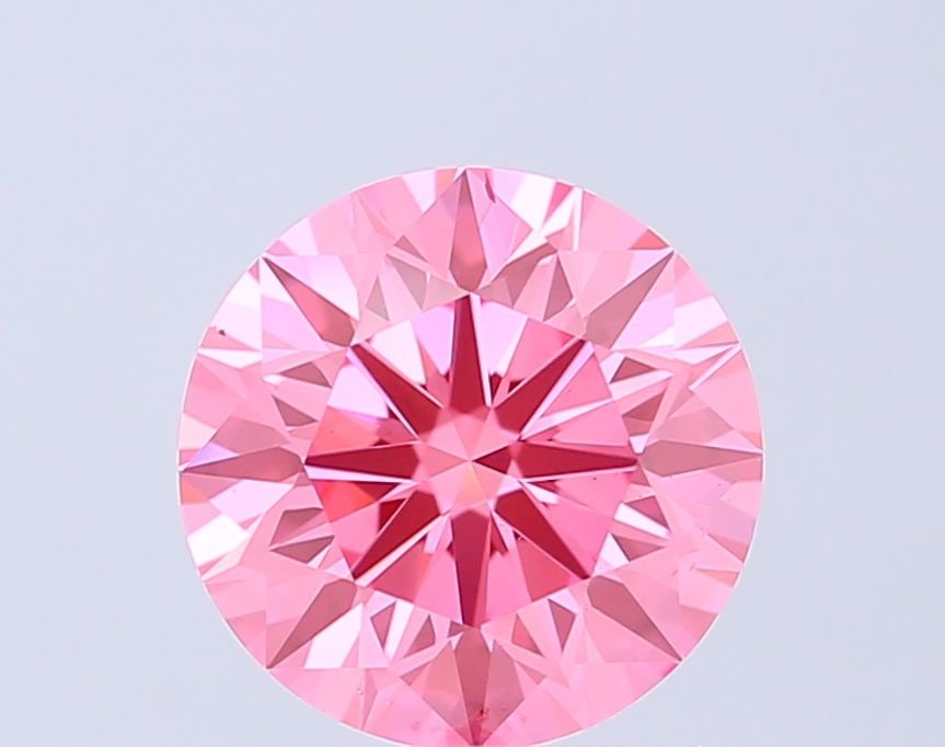 Ideal Loose Diamond - ROUND 2.01ct Fancy Vivid Pink VS2