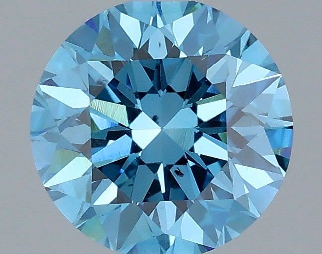 Loose Diamond - ROUND 1.5ct Fancy Vivid Blue SI1