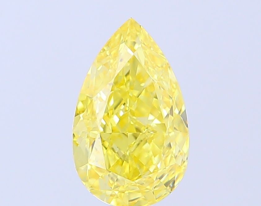 Loose Diamond - PEAR 2.59ct Fancy Vivid Yellow VVS2