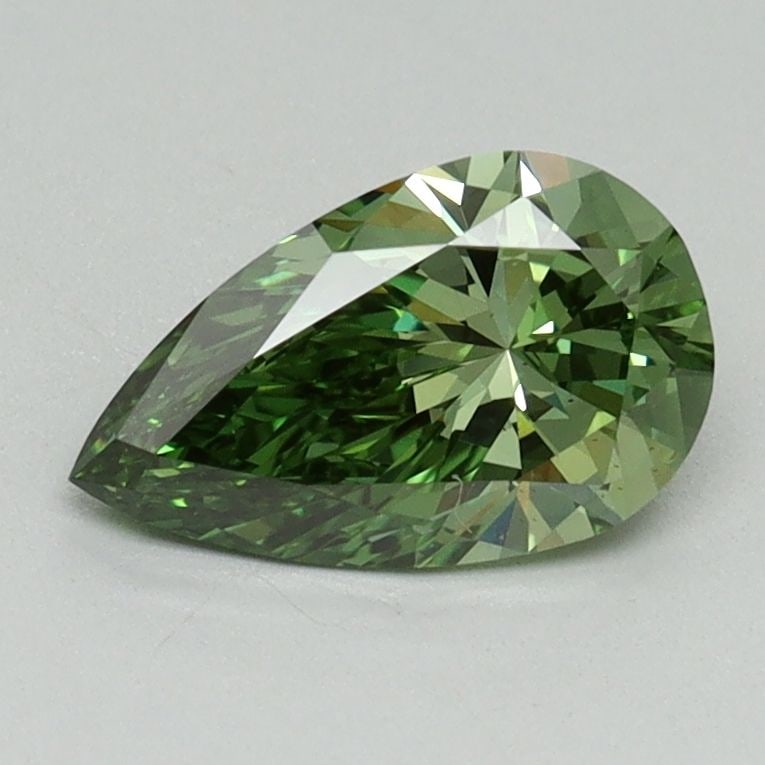 Loose Diamond - PEAR 0.93ct Fancy Vivid Green VS1