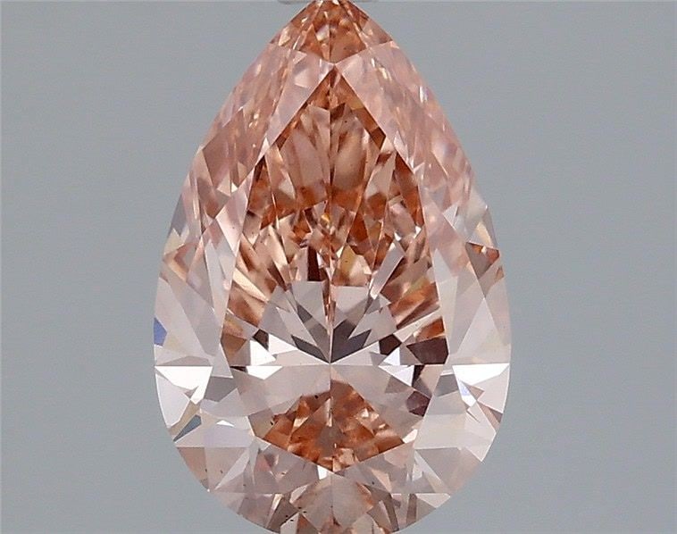 Loose Diamond - PEAR 1.5ct Fancy Intense Brownish Pink VS2