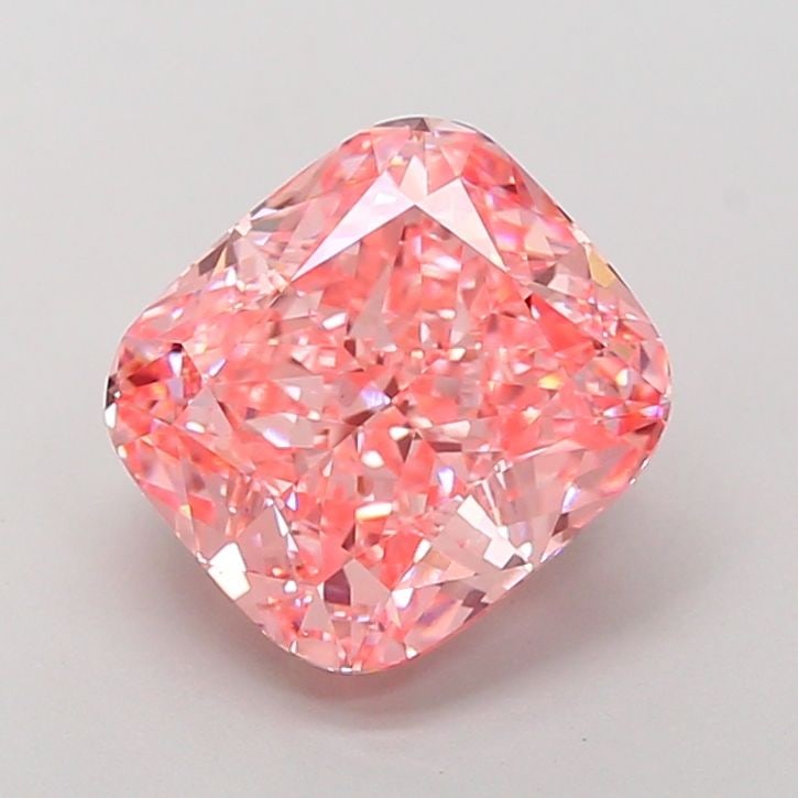 Loose Diamond - CUSHION MODIFIED 4.3ct Fancy Vivid Pink VVS2