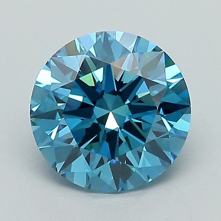 Ideal Loose Diamond - ROUND 1.59ct Fancy Vivid Blue VS1