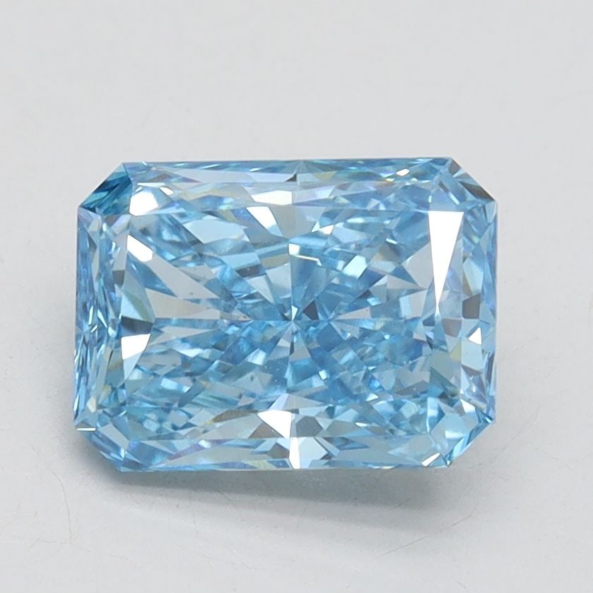 Loose Diamond - RADIANT 1.7ct Fancy Vivid Blue VS1