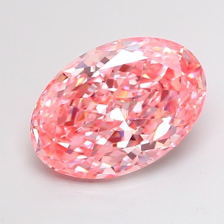 Loose Diamond - OVAL 2.65ct Fancy Vivid Pink VVS2