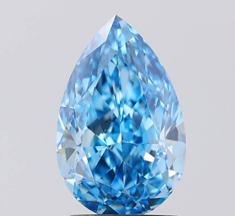 Loose Diamond - PEAR 2.1ct Fancy Vivid Blue VVS2