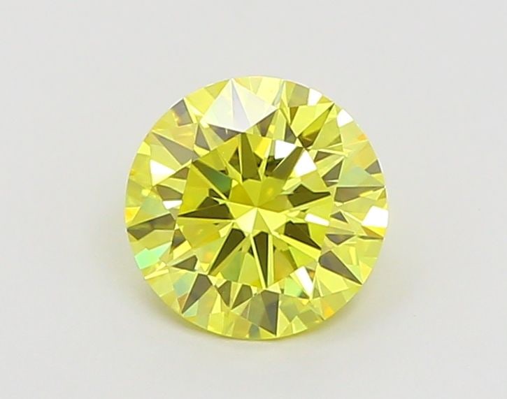 Loose Diamond - ROUND 1.27ct Fancy Vivid Yellow VVS2