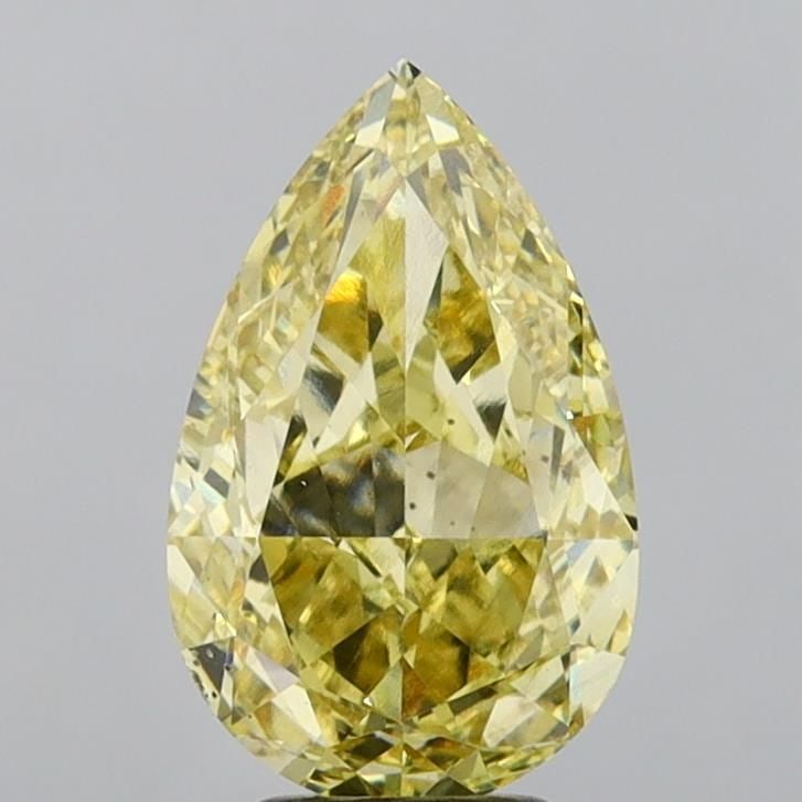 Loose Diamond - PEAR 5.2ct Fancy Yellow VVS2