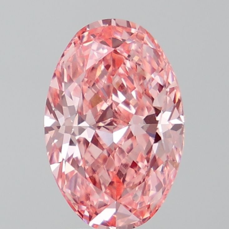 Loose Diamond - OVAL 4.25ct Fancy Vivid Pink VS1