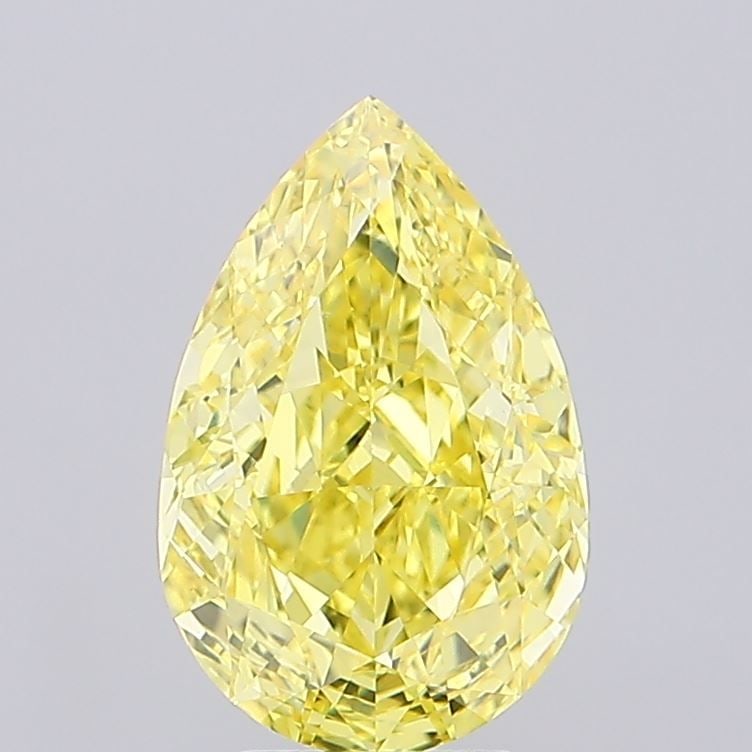 Loose Diamond - PEAR 4.0ct Fancy Vivid Yellow VS1