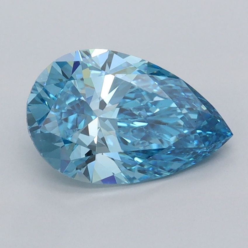 Loose Diamond - PEAR 1.5ct Fancy Vivid Blue VVS2