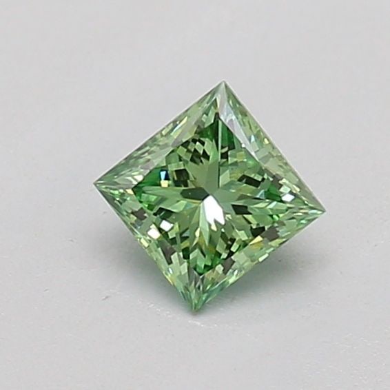 Loose Diamond - PRINCESS 0.23ct Fancy Vivid Green VVS2