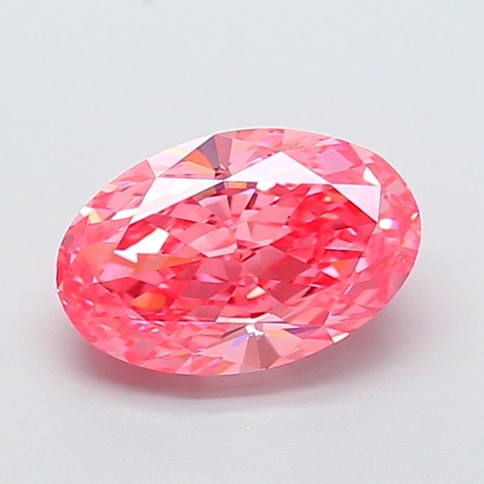 Loose Diamond - OVAL 3.92ct Fancy Vivid Pink VS1