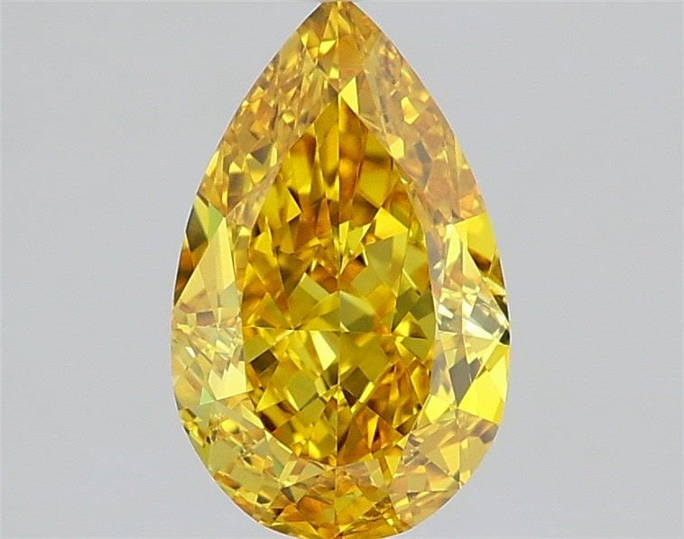 Loose Diamond - PEAR 1.41ct Fancy Vivid Yellow VVS2: Loose Diamond - PEAR 1.41ct Fancy Vivid Yellow VVS2 Source: This is a real non-mined Diamond that has been grown in a lab Shape: PEAR Carats: 1.41 Color: Fancy Vivid Yellow Certification: IGI Video: