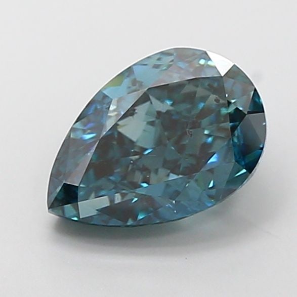 Loose Diamond - PEAR 2.72ct Fancy Vivid Greenish Blue SI1 (1 of 1)