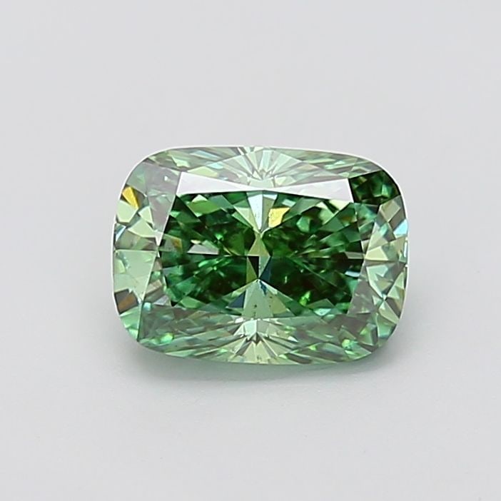 Loose Diamond - CUSHION MODIFIED 2.01ct Fancy Vivid Green SI1 (1 of 1)