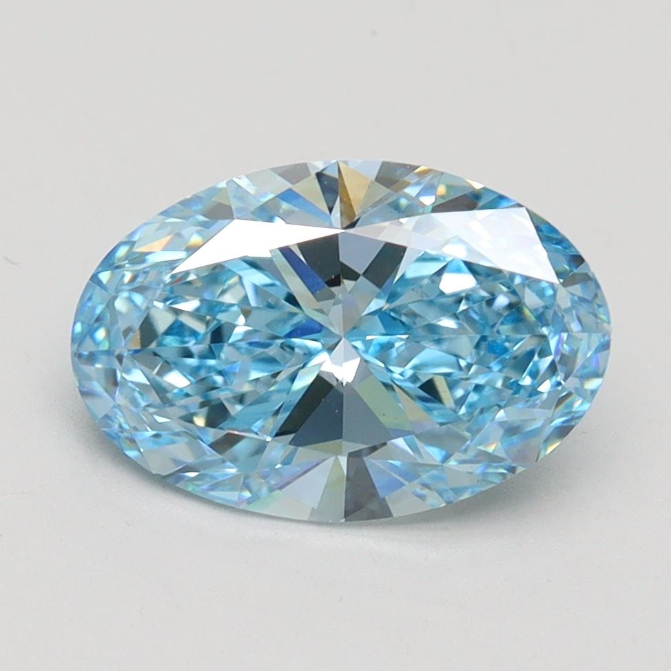Loose Diamond - OVAL 2.0ct Fancy Vivid Blue VS1