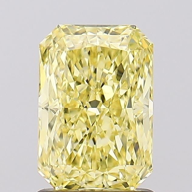 Loose Diamond - RADIANT 1.59ct Fancy Intense Yellow VS1: Loose Diamond - RADIANT 1.59ct Fancy Intense Yellow VS1 Source: This is a real non-mined Diamond that has been grown in a lab Shape: RADIANT Carats: 1.59 Color: Fancy Intense Yellow Certification: IGI