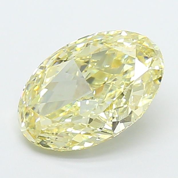 Loose Diamond - OVAL 2.59ct Fancy Yellow VVS2: Loose Diamond - OVAL 2.59ct Fancy Yellow VVS2 Source: This is a real non-mined Diamond that has been grown in a lab Shape: OVAL Carats: 2.59 Color: Fancy Yellow Certification: IGI Video: