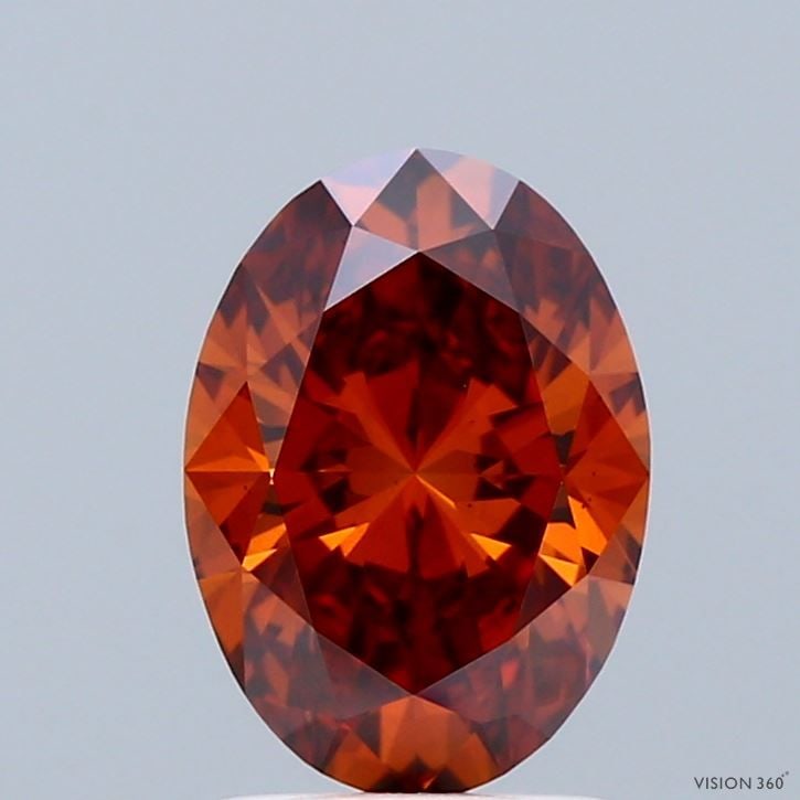 Loose Diamond - OVAL 1.59ct Fancy Vivid Orange VS1