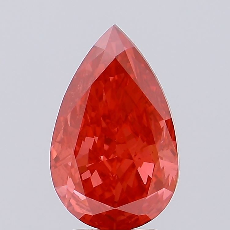 Loose Diamond - PEAR 4.01ct Fancy Vivid Red VS2