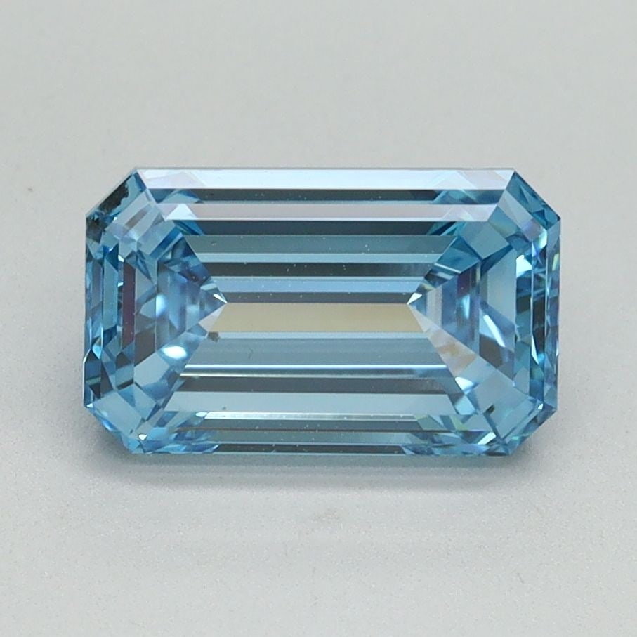 Loose Diamond - EMERALD 2.0ct Fancy Vivid Blue SI1: Loose Diamond - EMERALD 2.0ct Fancy Vivid Blue SI1 Source: This is a real non-mined Diamond that has been grown in a lab Shape: EMERALD Carats: 2.0 Color: Fancy Vivid Blue Certification: IGI Video: