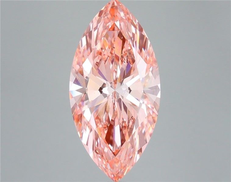 Loose Diamond - MARQUISE 6.03ct Fancy Vivid Pink VS2