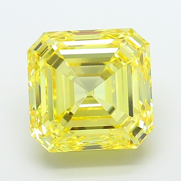Loose Diamond - ASSCHER 7.03ct Fancy Intense Yellow VS1