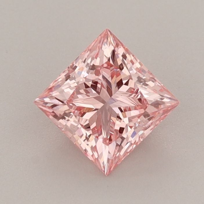Loose Diamond - PRINCESS 0.75ct Fancy Vivid Pink VS2