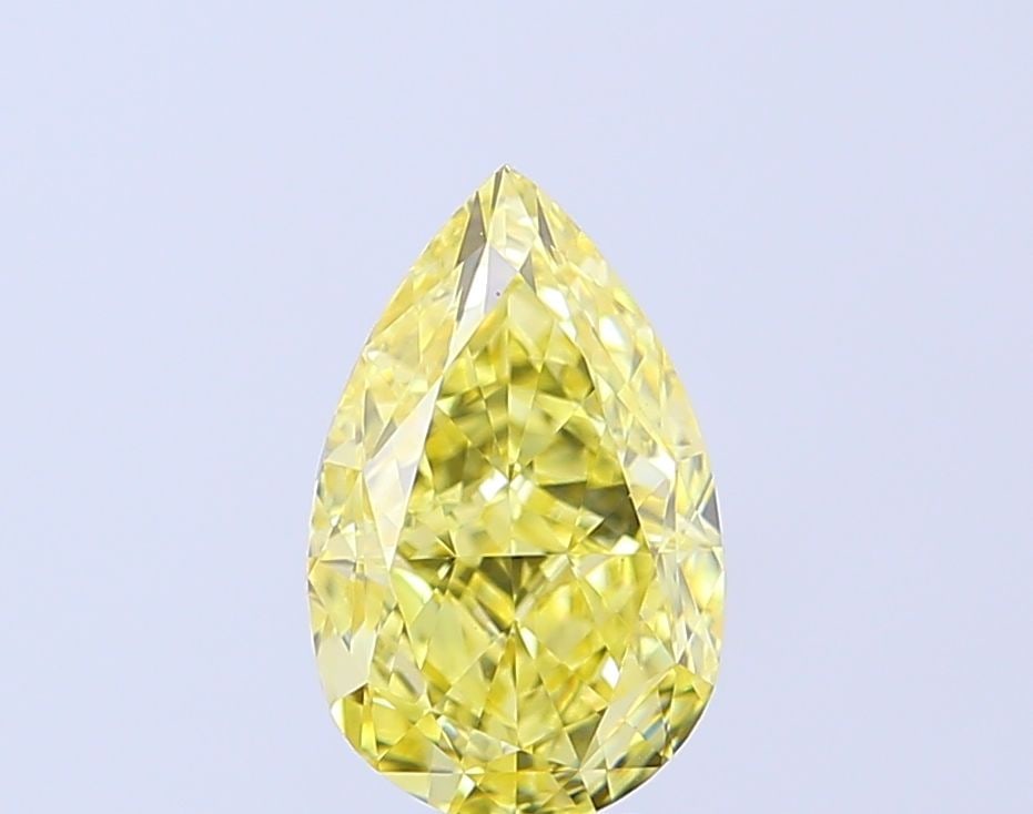 Loose Diamond - PEAR 2.51ct Fancy Vivid Yellow VVS2