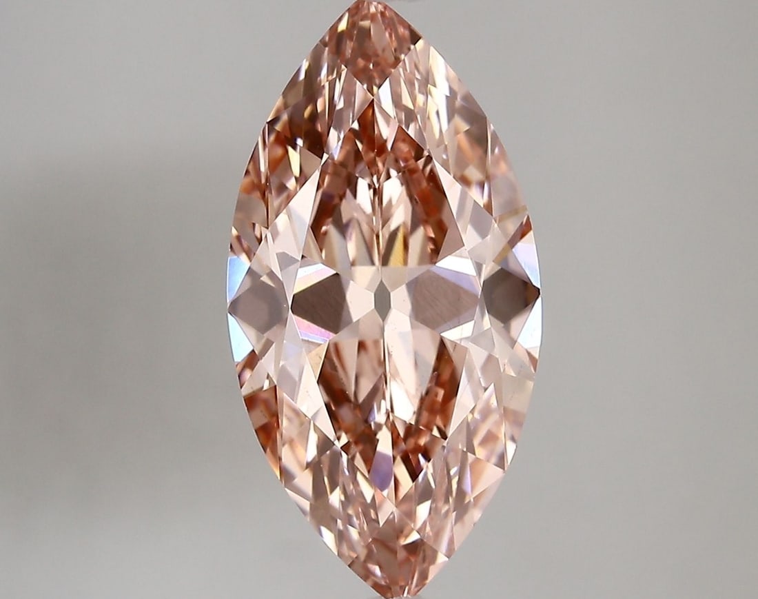 Loose Diamond - MARQUISE 4.02ct Fancy Vivid Pink VS2