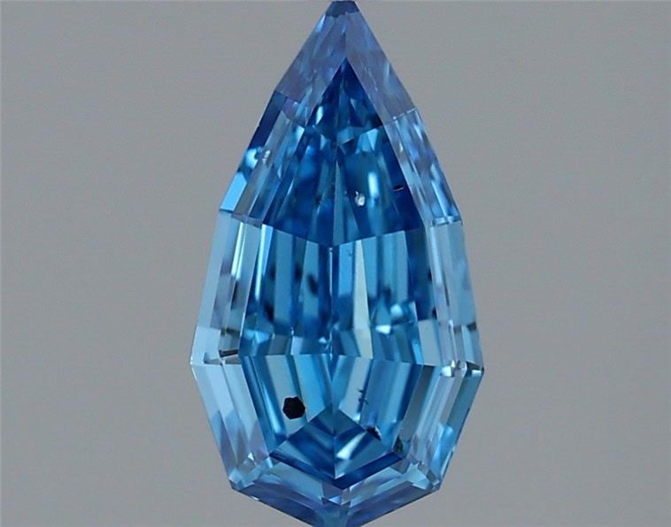 Loose Diamond - PEAR 0.8ct Fancy Vivid Blue SI1
