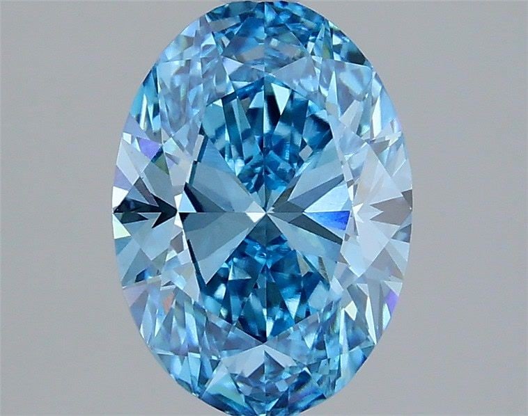 Loose Diamond - OVAL 2.01ct Fancy Vivid Blue VS1
