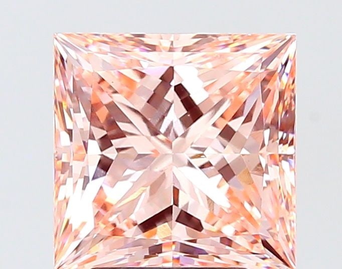 Loose Diamond - PRINCESS 4.0ct Fancy Intense Pink VS1