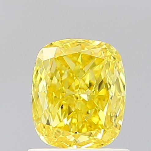 Loose Diamond - CUSHION MODIFIED 1.01ct Fancy Vivid Yellow VS1: Loose Diamond - CUSHION MODIFIED 1.01ct Fancy Vivid Yellow VS1 Source: This is a real non-mined Diamond that has been grown in a lab Shape: CUSHION MODIFIED Carats: 1.01 Color: Fancy Vivid Yellow Cert