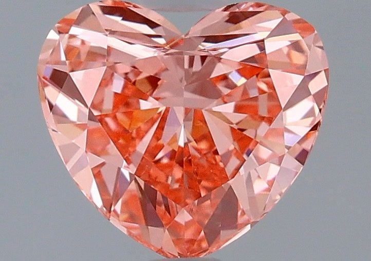 Loose Diamond - HEART 1.11ct Fancy Vivid Pink VVS2