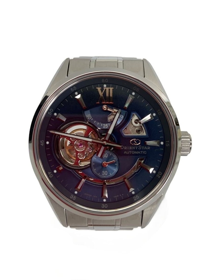 Orient Star Navy Stainless Steel Wristwatch RK-AV0133L