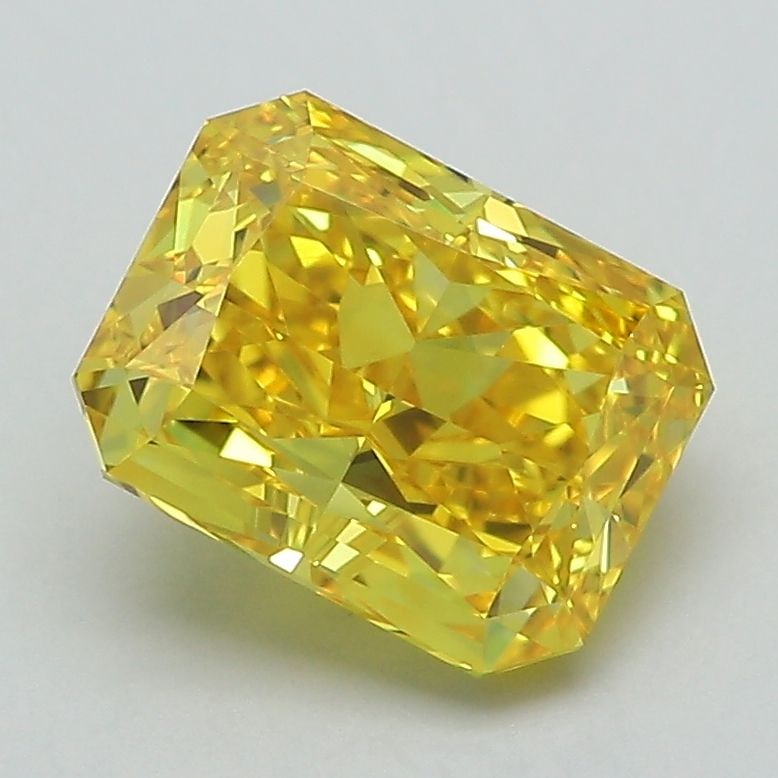 Loose Diamond - RADIANT 2.25ct Fancy Vivid Yellow VVS2