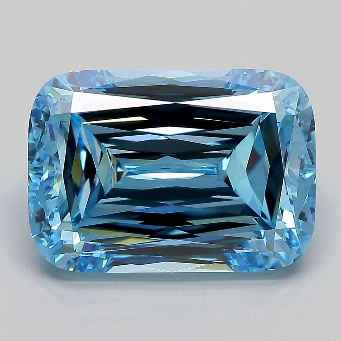 Loose Diamond - CUSHION MODIFIED 6.87ct Fancy Vivid Blue VVS2