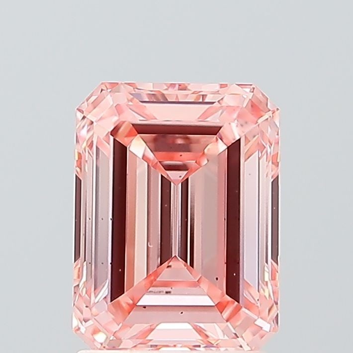 Loose Diamond - EMERALD 2.01ct Fancy Intense Pink VS2
