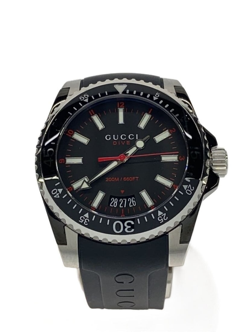 Gucci Dive Black Swiss Quartz Men's Wristwatch (1 of 5)