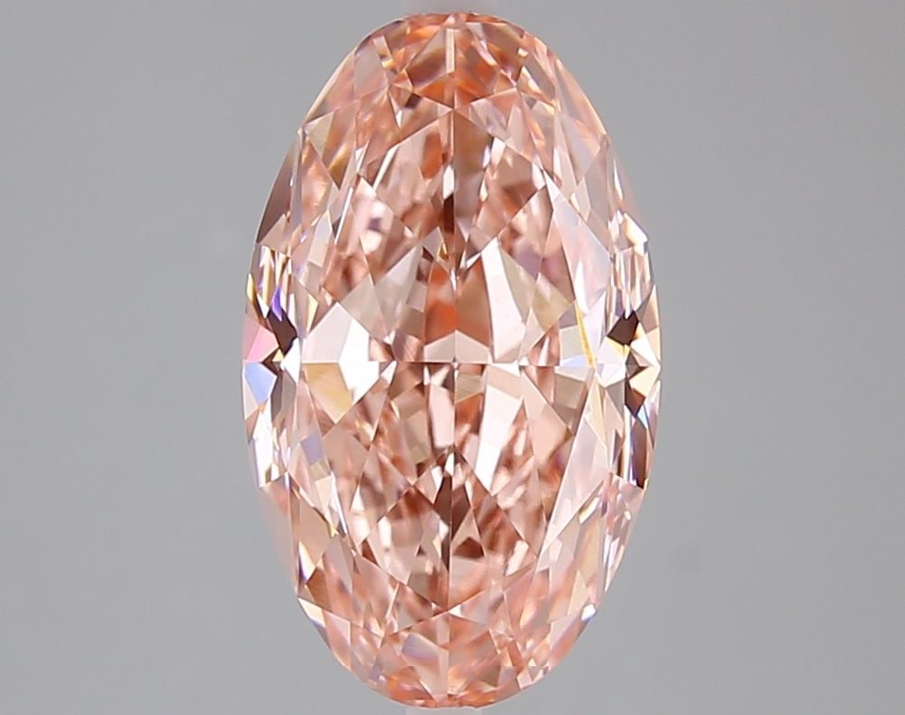 Loose Diamond - OVAL 4.1ct Fancy Vivid Pink VVS2